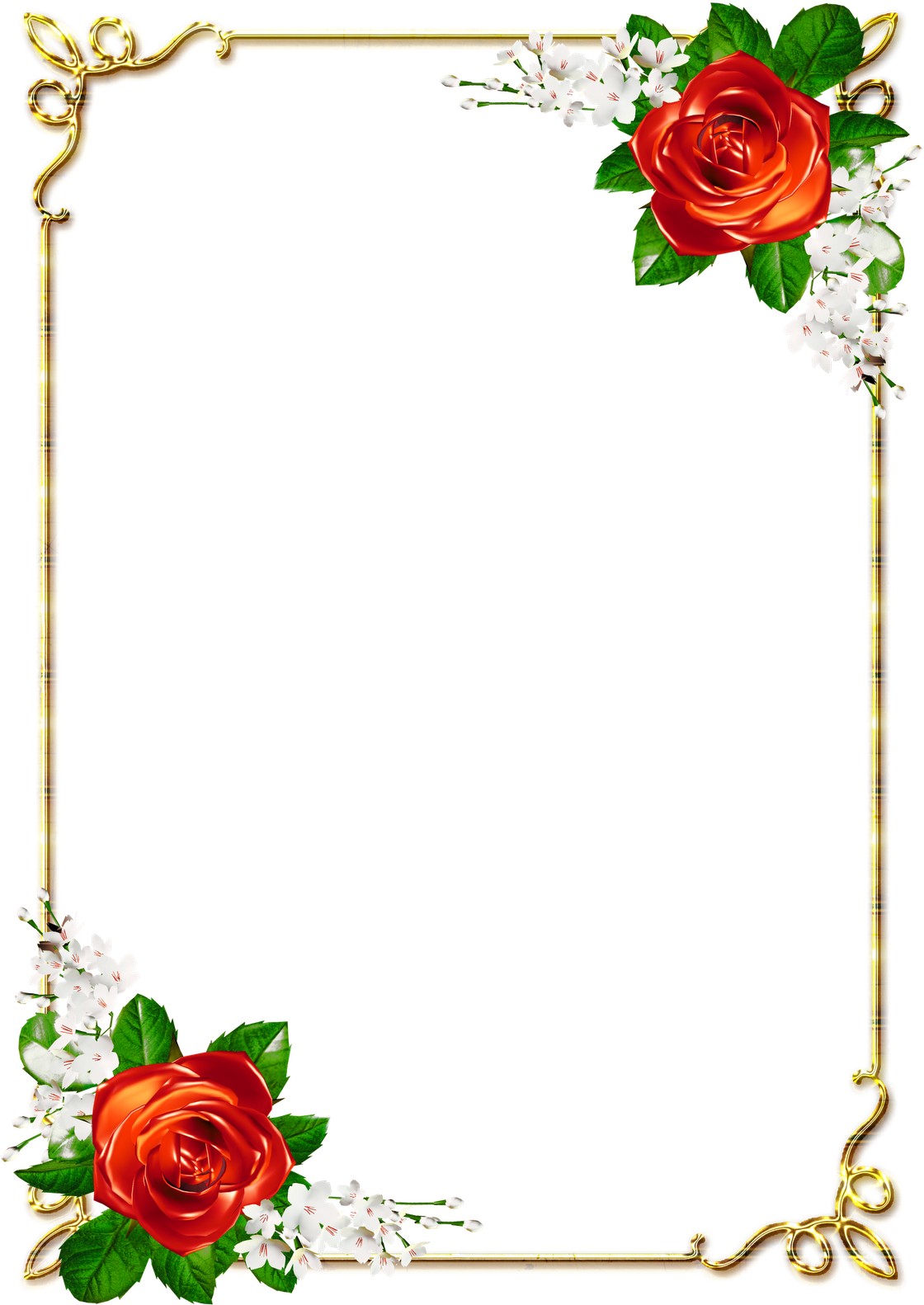 Imagens Psd E Png Fundo Transparente Grátis Para Programas - Page Border Design Flower (1120x1600)