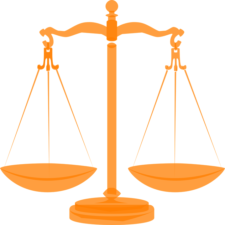 Balance Scale Cliparts - Scales Of Justice Transparent (718x720)