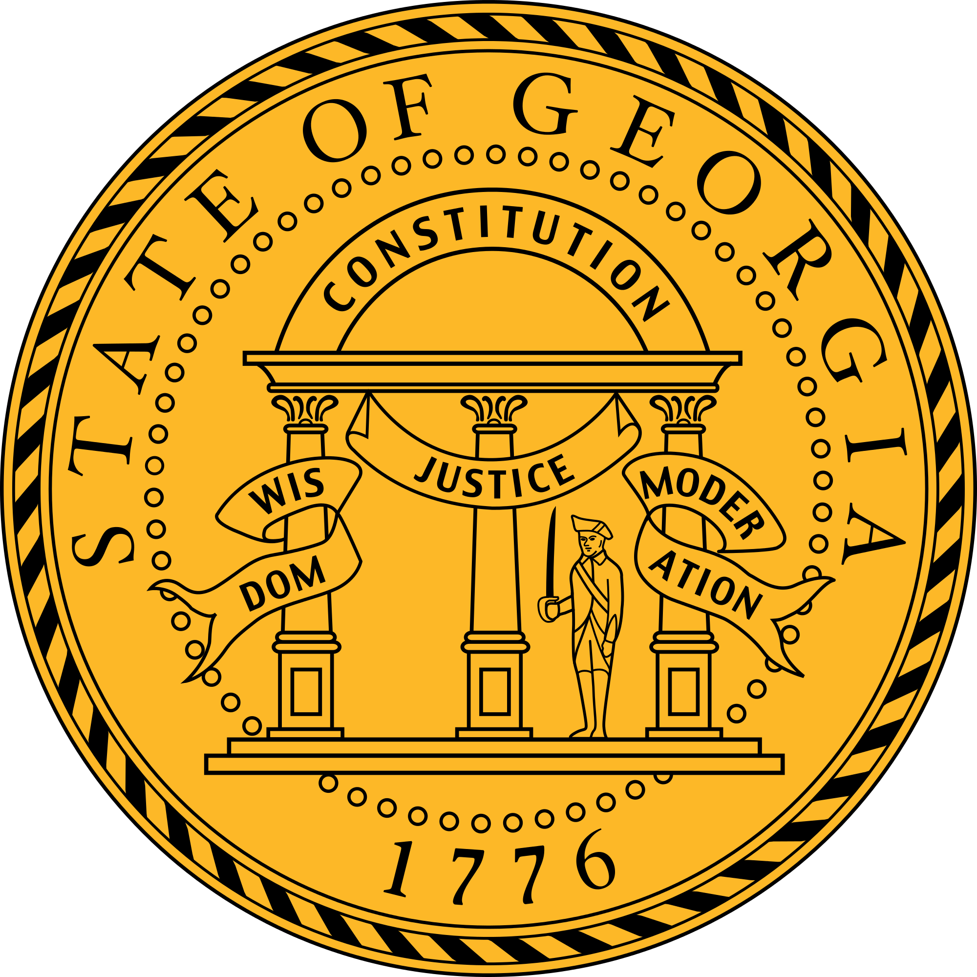 "checks And Balances" Didn't Exist Because There Was - Georgia State Seal (2000x2000)