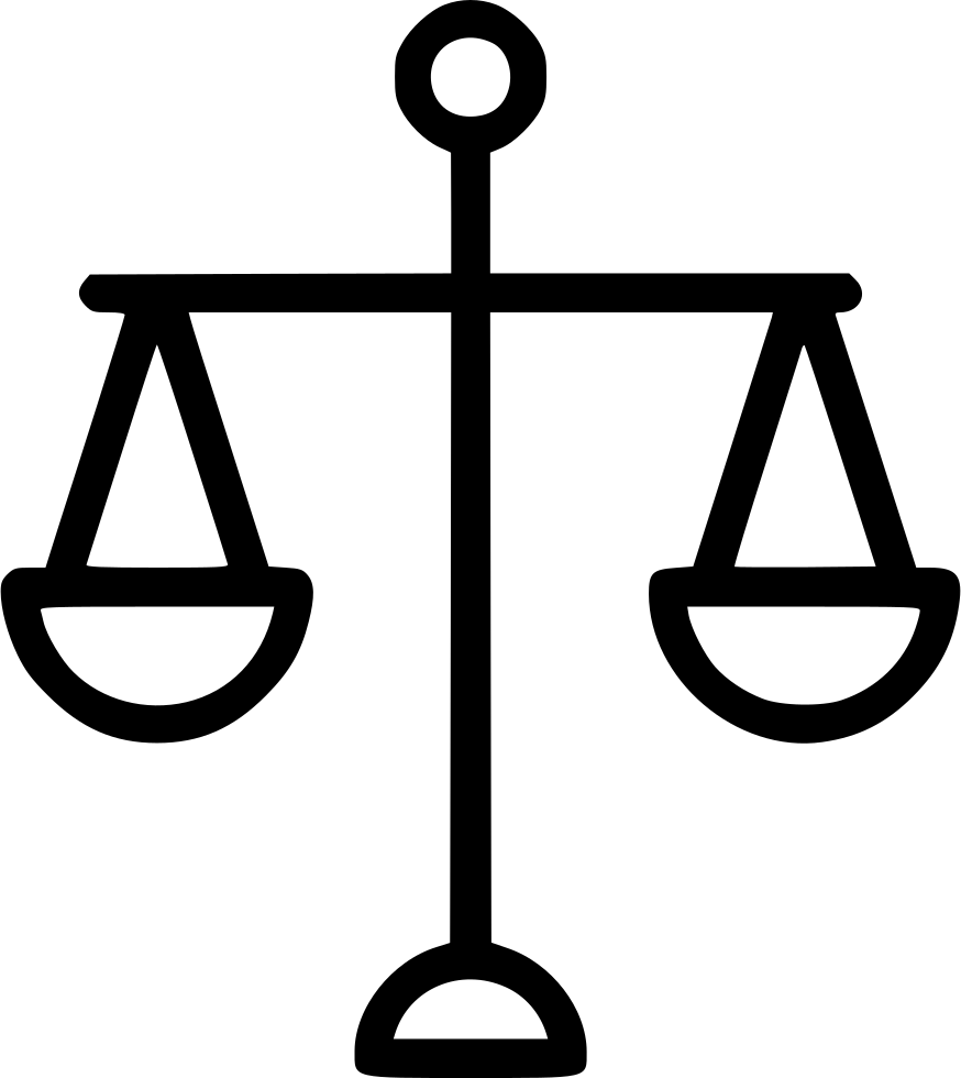 Balance Scale Old Vintage Comments - Justice Scale Icon (874x980)