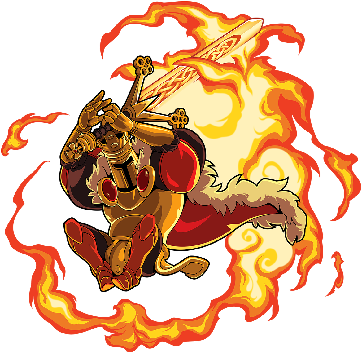 We're All Fired Up And Ready To Roll Out The Red Carpet - King Of Cards Shovel Knight (1200x1170)