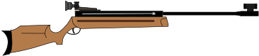 Air Rifle Clip Art - Rifle (566x800)