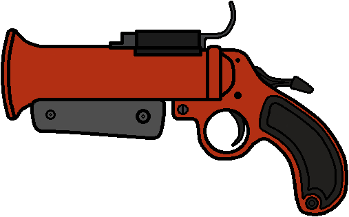 Drawn Weapon Tf2 - Flare Gun Clipart (507x315)