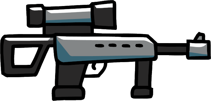 Modern Sniper Rifle Vector Clipart Eps Images - Scribblenauts Guns (697x335)