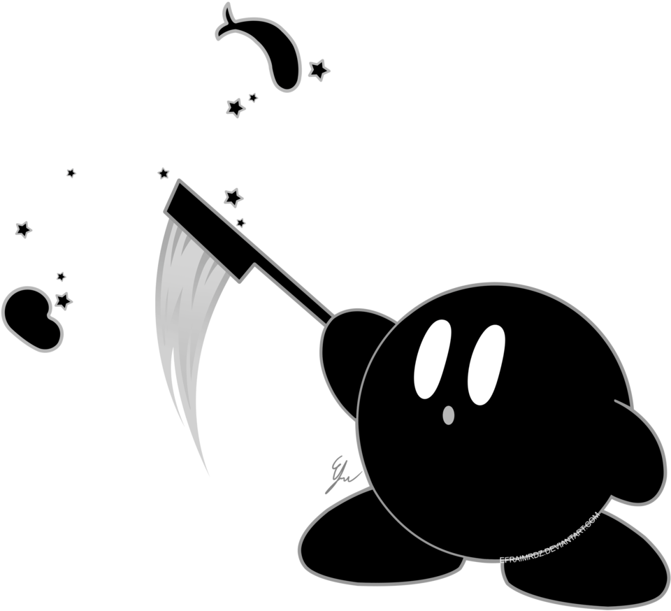 Kirby Mr Game And Watch By Efraimrdz - Mr Game Game And Watch (1024x897)