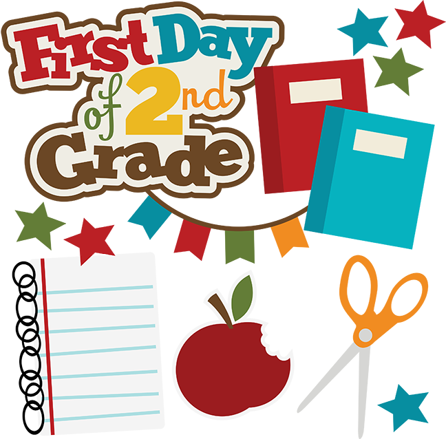 First Day Of 2nd Grade Clipart - 1st Day Of School 2nd Grade (648x638)