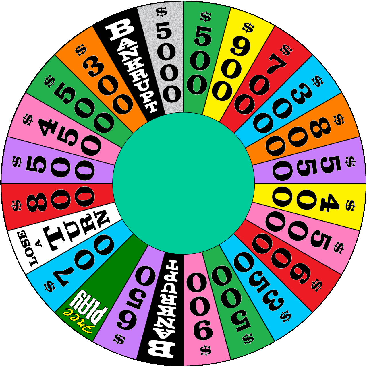 Wheel Of Firtune - Wheel Of Fortune Wheel Season 30 (1278x1279)