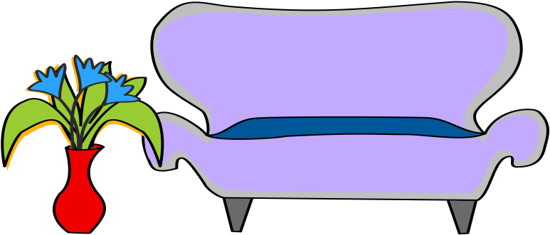 Similar Clip Art - Couch (1758x750)
