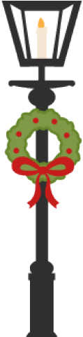 Lamp Post Clipart Christmas - Street Light (640x480)