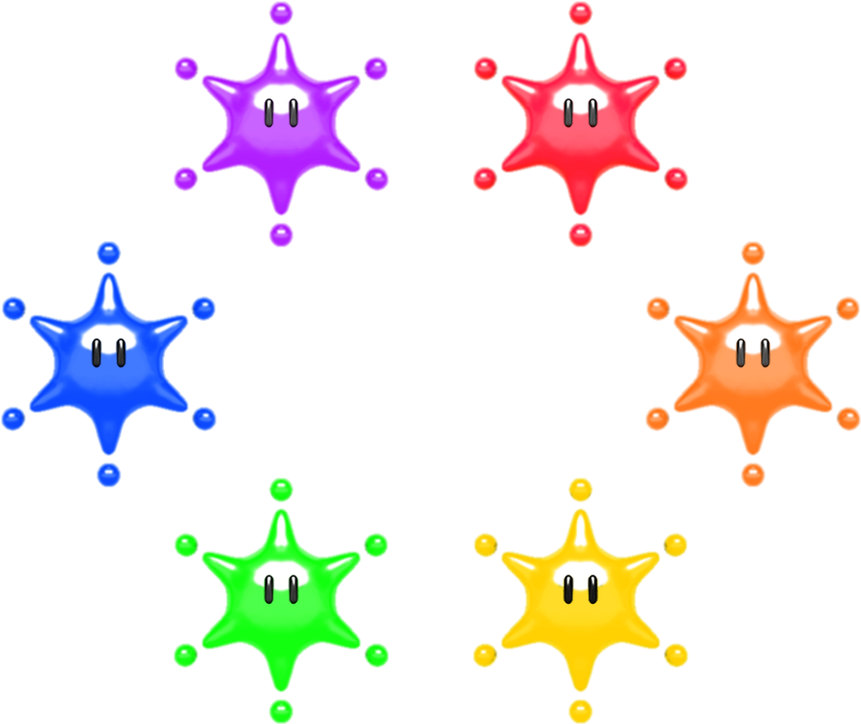 Big Paint Stars - Paper Mario Color Splash Big Paint Stars (1024x917)