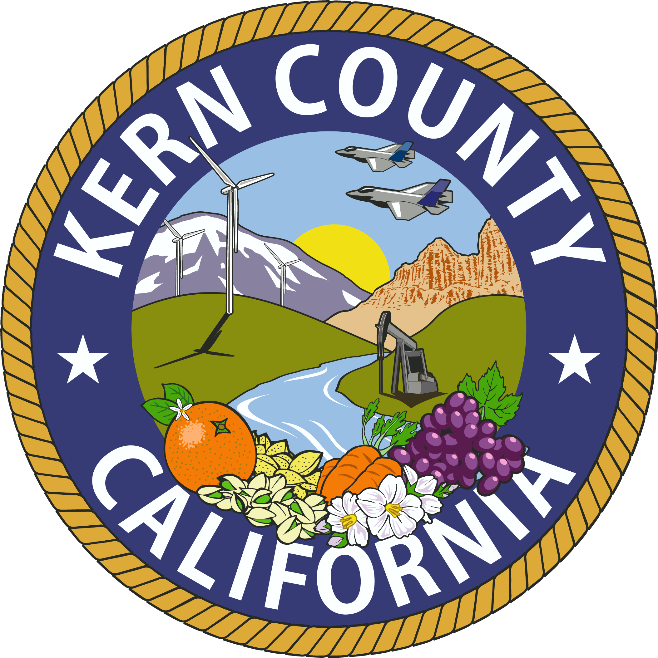 Kern County Seal - Kern County Seal (2250x2250)