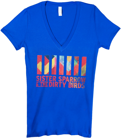 Sister Sparrow & The Dirty Birds - T-shirt (600x600)