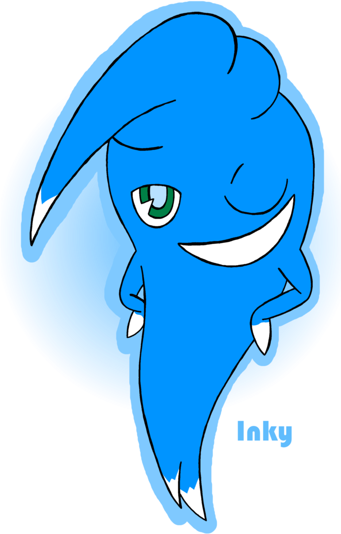 Inky By Strawberrystar123 - Pac Man Ghost Inky (687x1162)