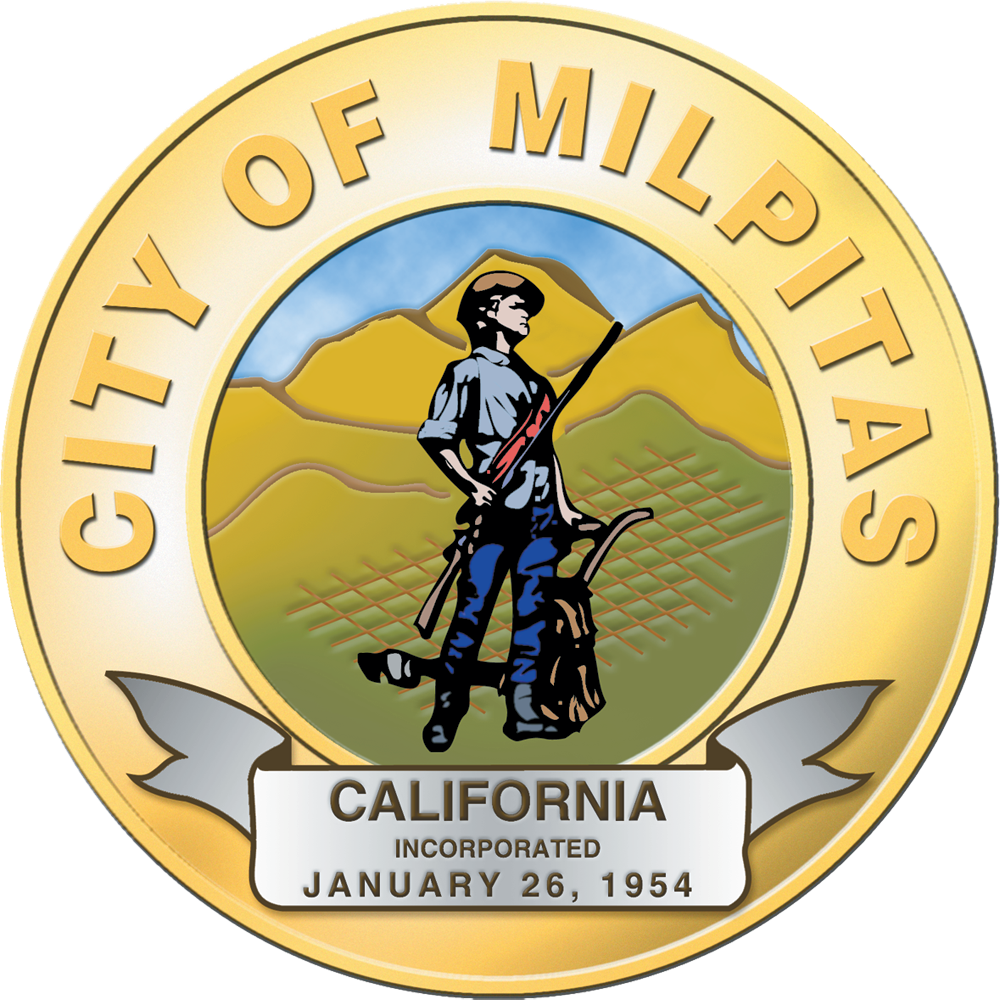 Seal Of Milpitas, California - City Of Milpitas Logo (1000x1000)