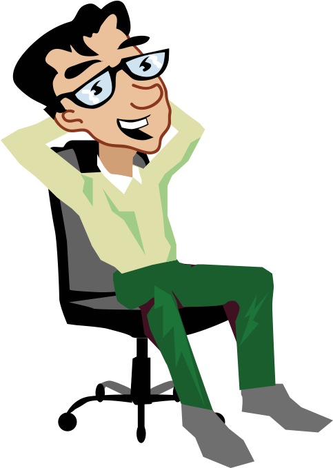 Male Character Office Transparent (698x698)