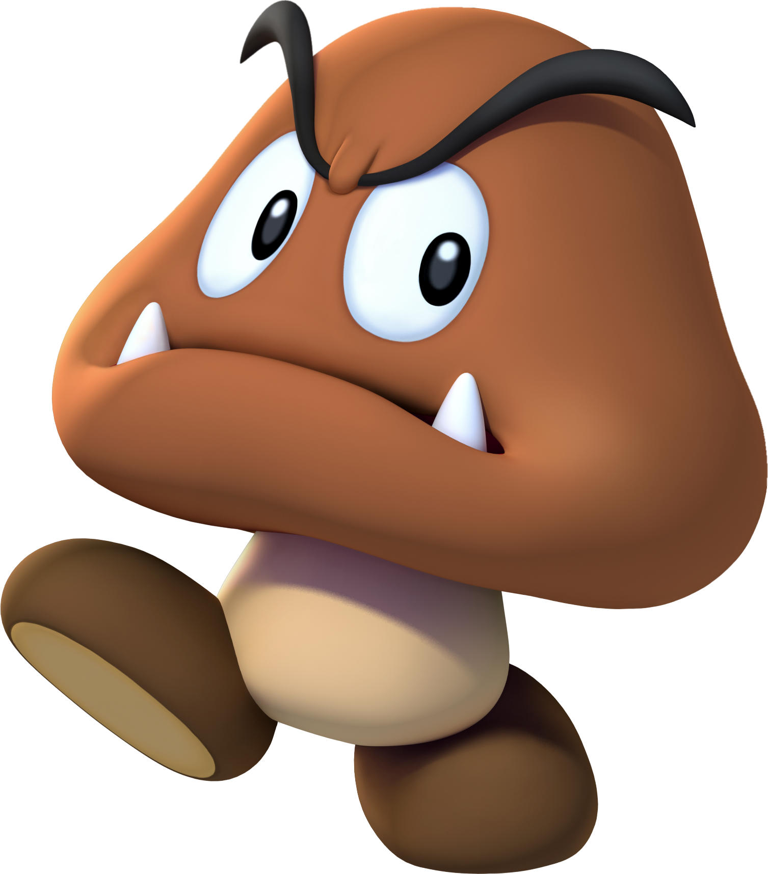 Goomba New - Mario Goomba Transparent Background (1507x1716)