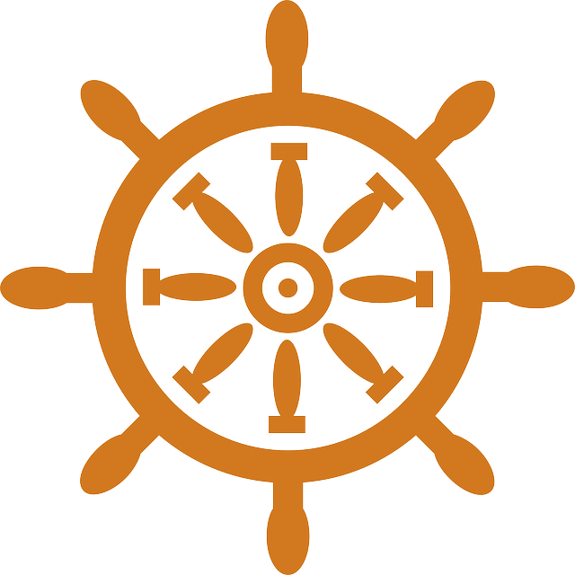 Steering Wheel, Ship, Boat, Steering - Ship Wheel Clip Art (640x640)