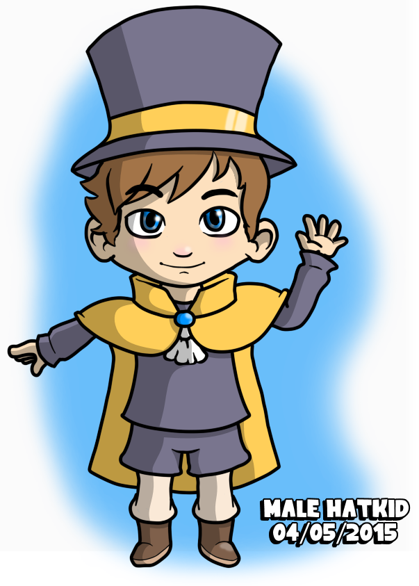 Male Hat Kid - Hat In Time Fanart (603x843)