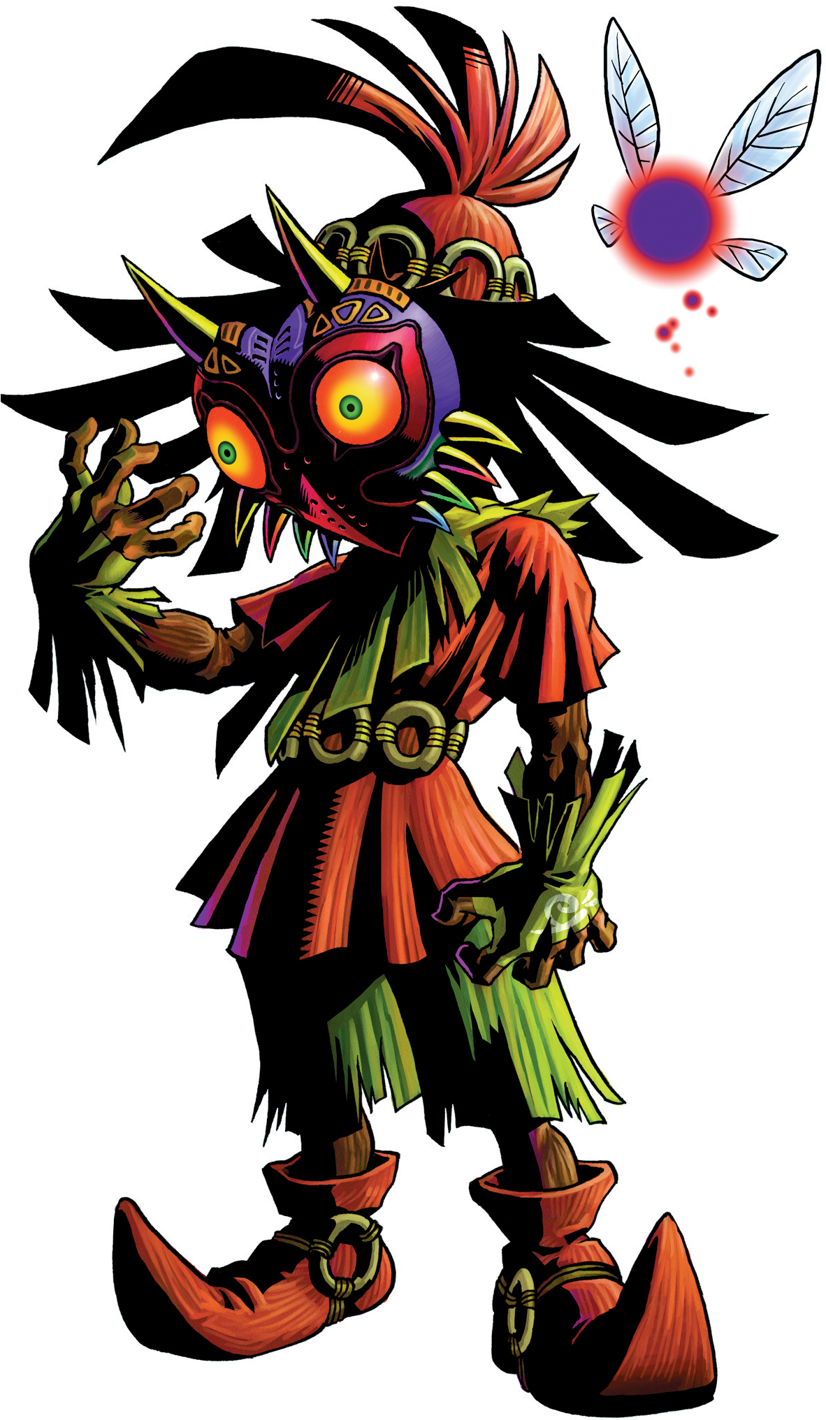 Skull Kid Zelda Mm Render - Legend Of Zelda Majora's Mask Majora (1211x2067)