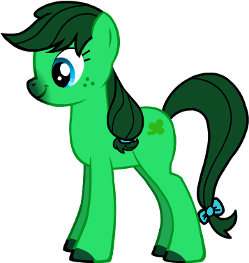 Earth Pony Mane - Green My Little Pony (447x422)