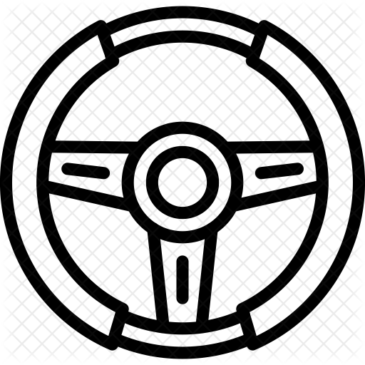Steering Wheel Icon - Phone Symbol (512x512)