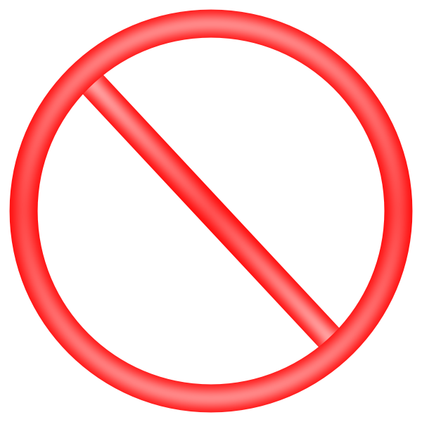 Don T Sign Clipart (600x600)