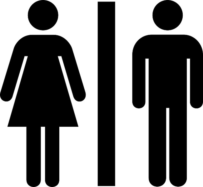 Men Women Toilet - Toilet Icon (650x599)
