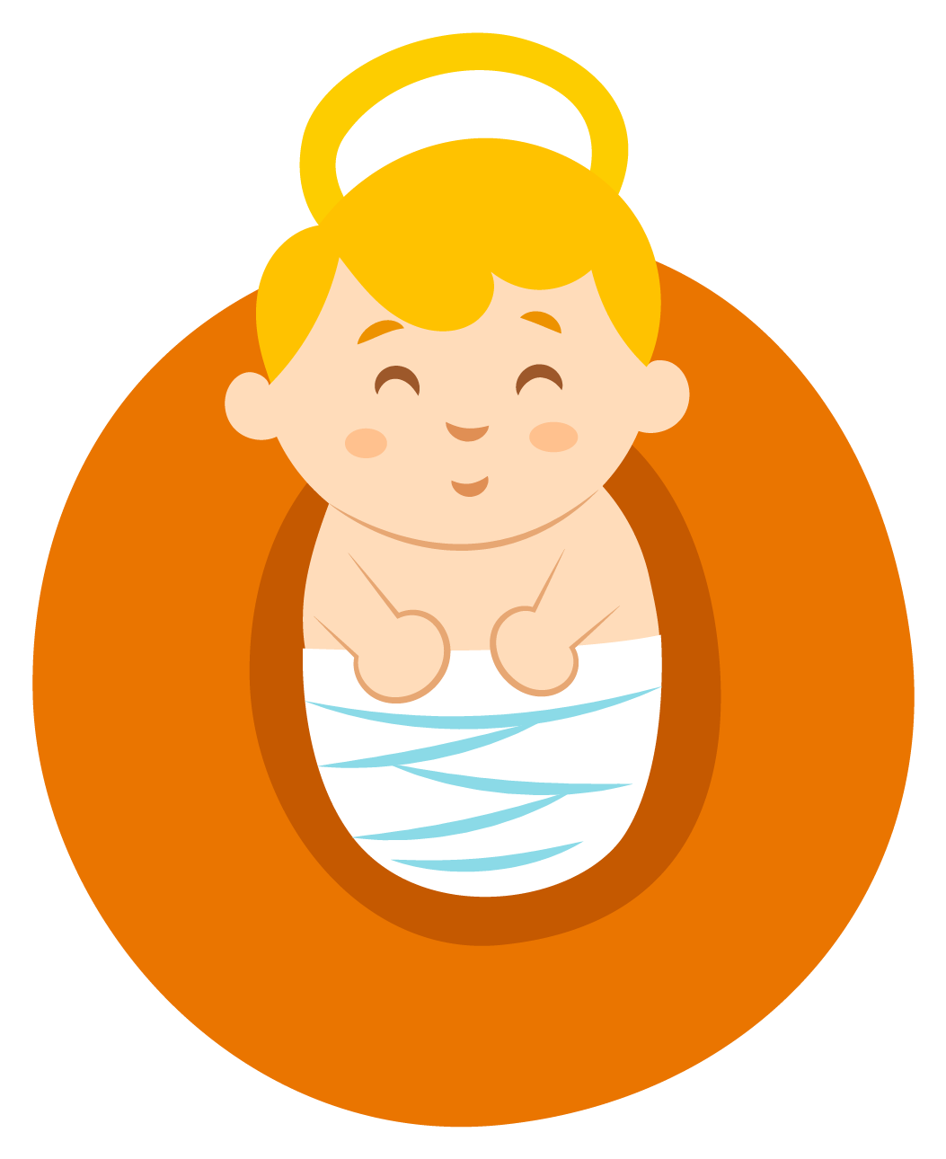 Jesus Christmas Cartoon Characters Vector - Christmas Jesus Png (1667x1667)
