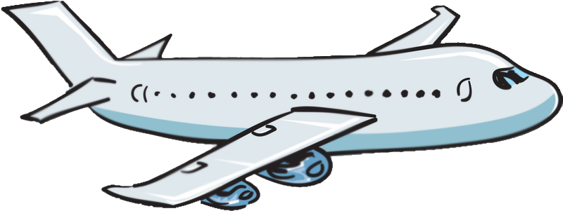 Airplane With Banner Clipart Transparent - Transparent Background Plane Clipart (800x416)
