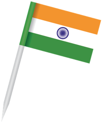 Popular Flags - India - Clipart - Clip Art (401x399)