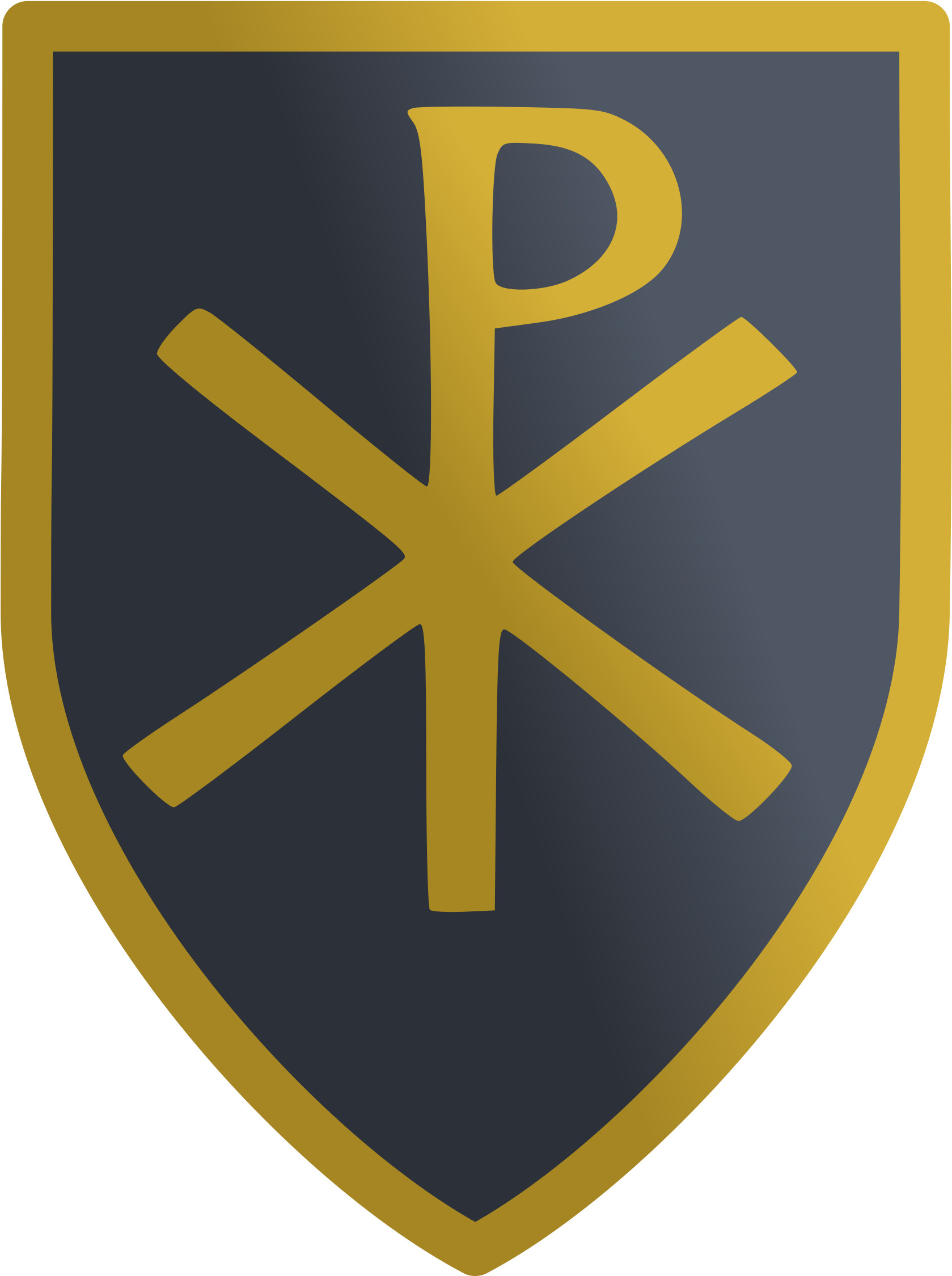This Free Icons Png Design Of Christian Shield - Chi Rho On Shield (1697x2400)