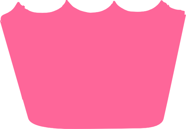 Pink Cupcake Cup Clip Art At Clker - Cupcake Cup Clipart (600x417)