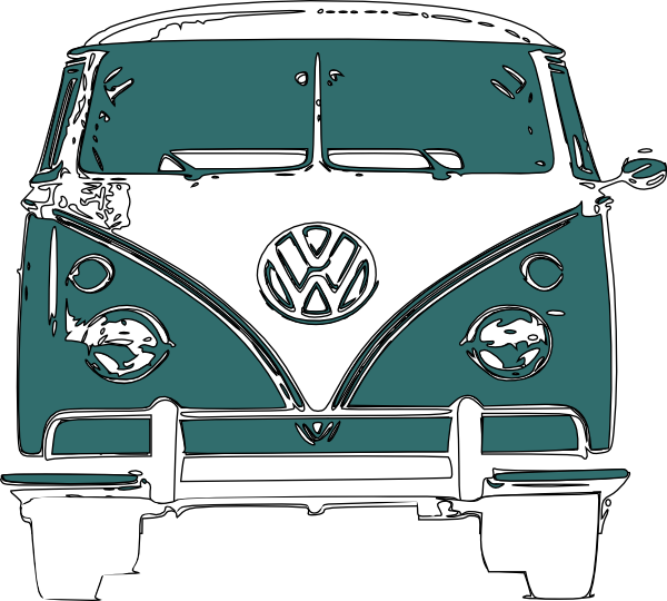 Hippies Clipart Vw Camper Van - Campervan Clipart Png (600x540)
