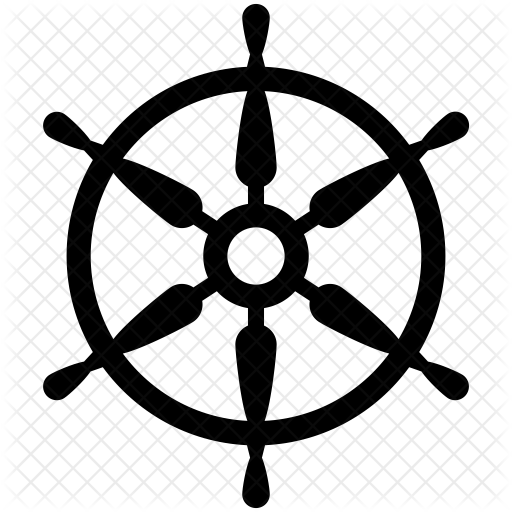Boat Steering Icon - Boat Steering Wheel Png (512x512)