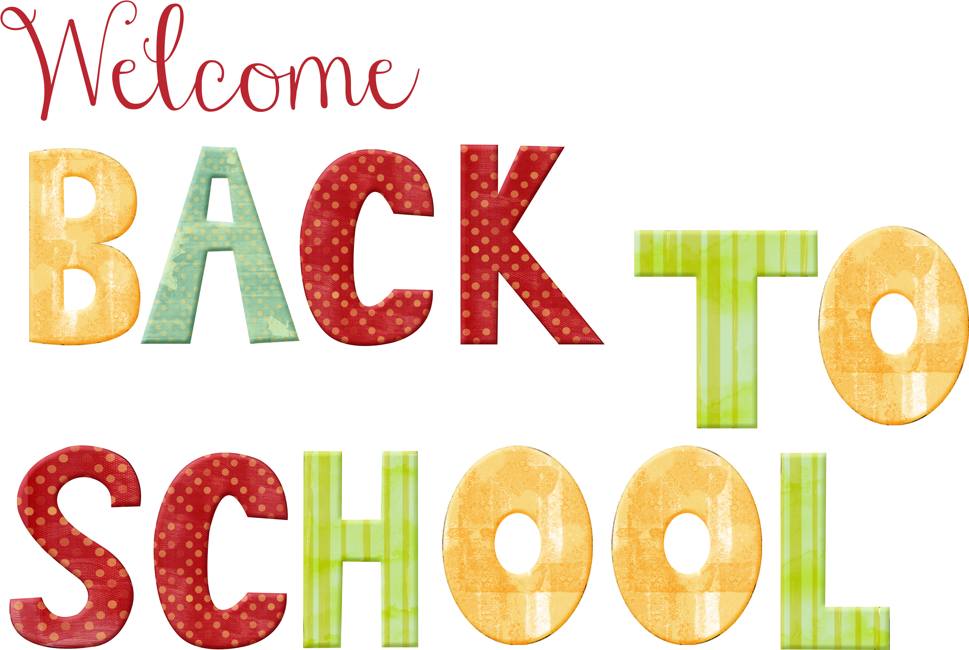 Welcome Back To School Pictures For Kids - Welcome Back To School Png (3600x3600)