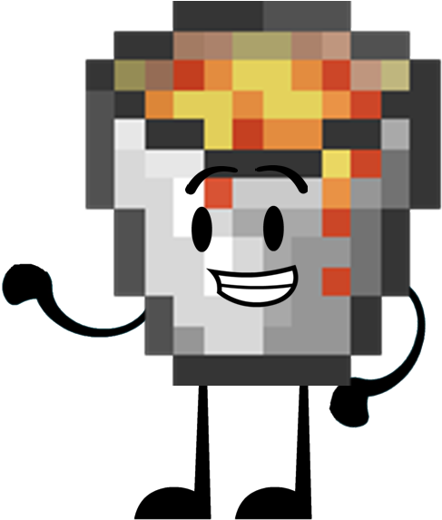 Lava Bucket - Minecraft Bukkit (504x574)