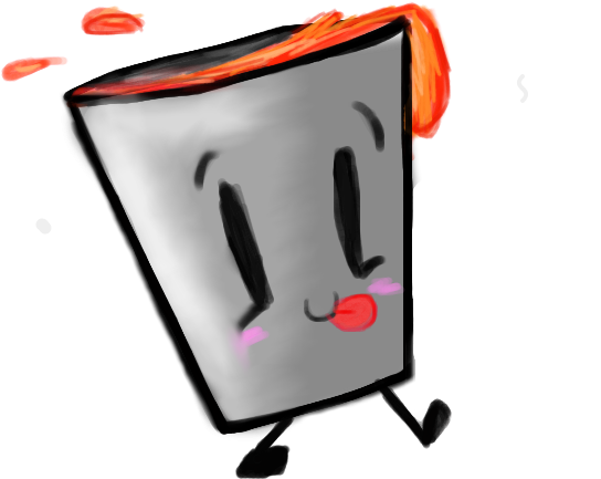 Lava Bucket By Leafyloveer - Minecraft Lava Bucket Drawing (664x466)