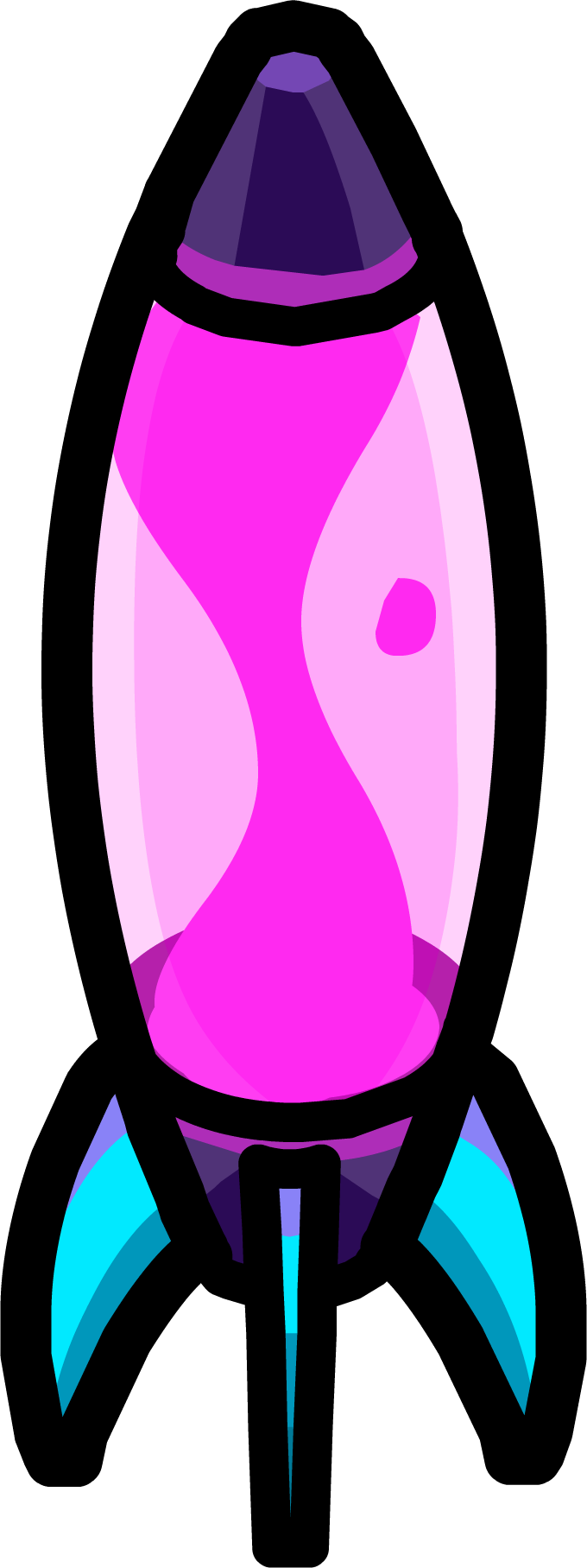 Rocketship Lava Lamp - Club Penguin Lava Lamp (680x1815)