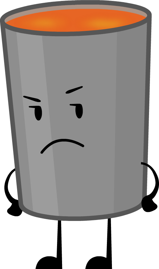 Lava Bucket By Realworldanimations - Object Show Lava Bucket (510x862)