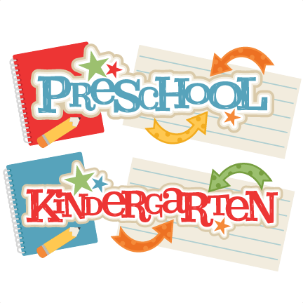 Preschool And Kindergarten Titles Svg Scrapbook Cut - Clip Art (432x432)