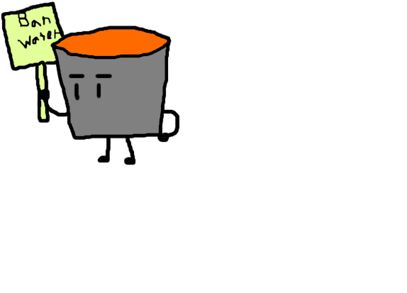 Chibi Lava Bucket By Cubesips - Cartoon (800x600)