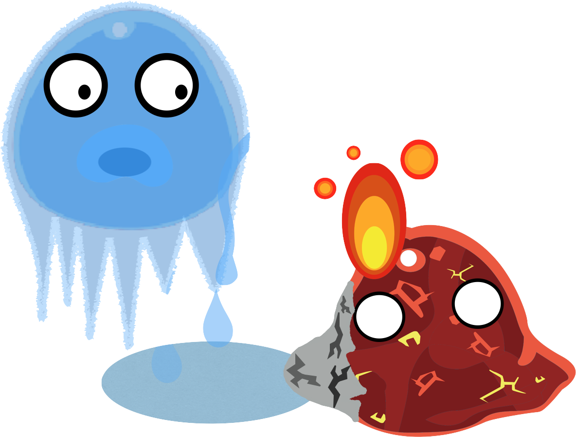 Lava Slime Vs Ice Slime - Lava Slime Vs Ice Slime (1278x980)