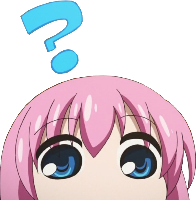 Anime Question Mark Png (722x768)