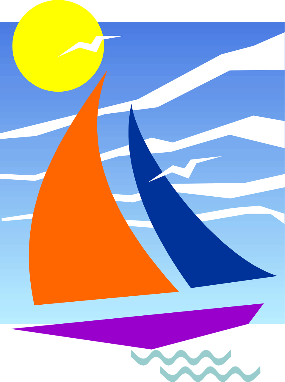 Sailing Boat Clipart Sail - Sailboat Illustrations (958x1284)