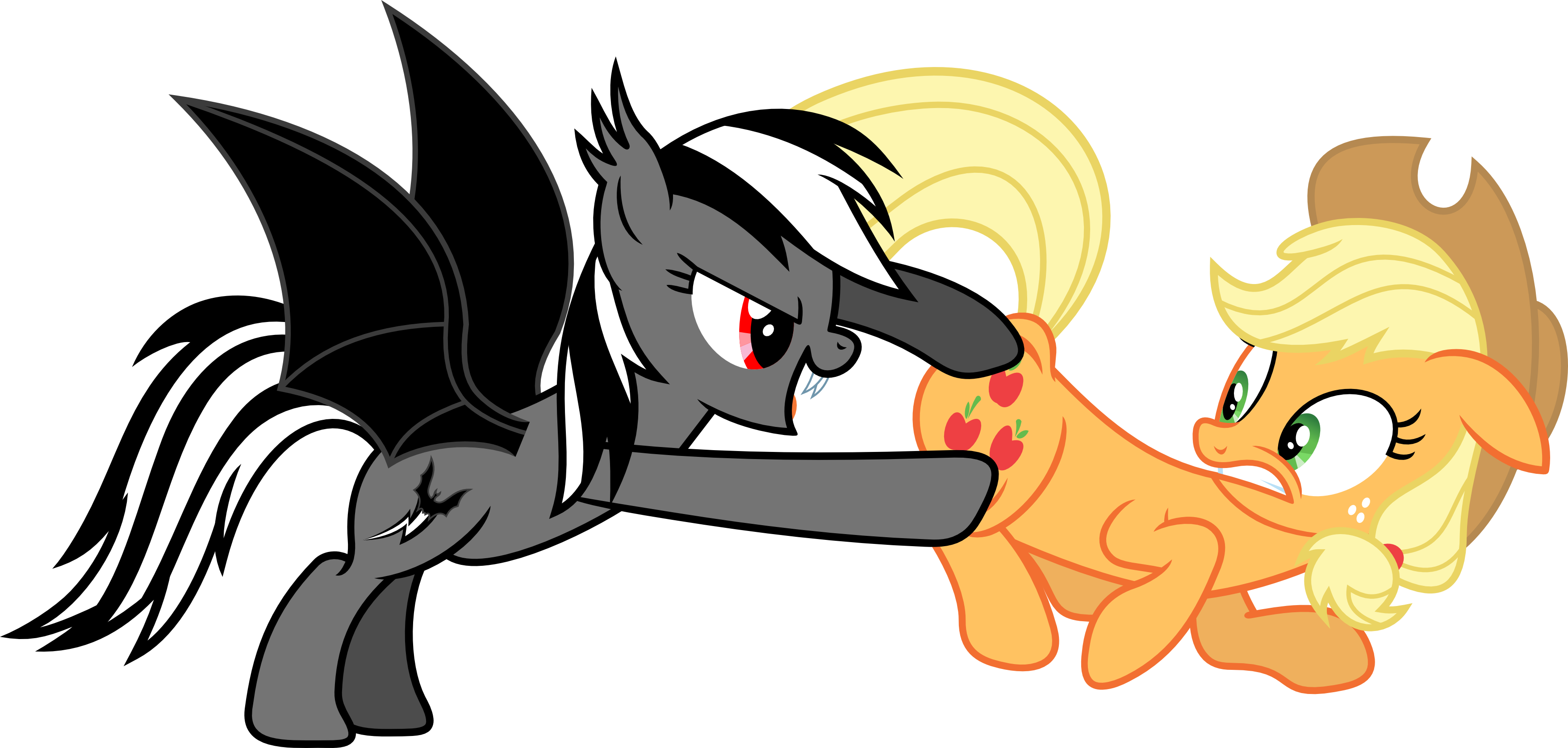 I Will Bite Your Apples By Porygon2z - Cartoon (3511x1675)