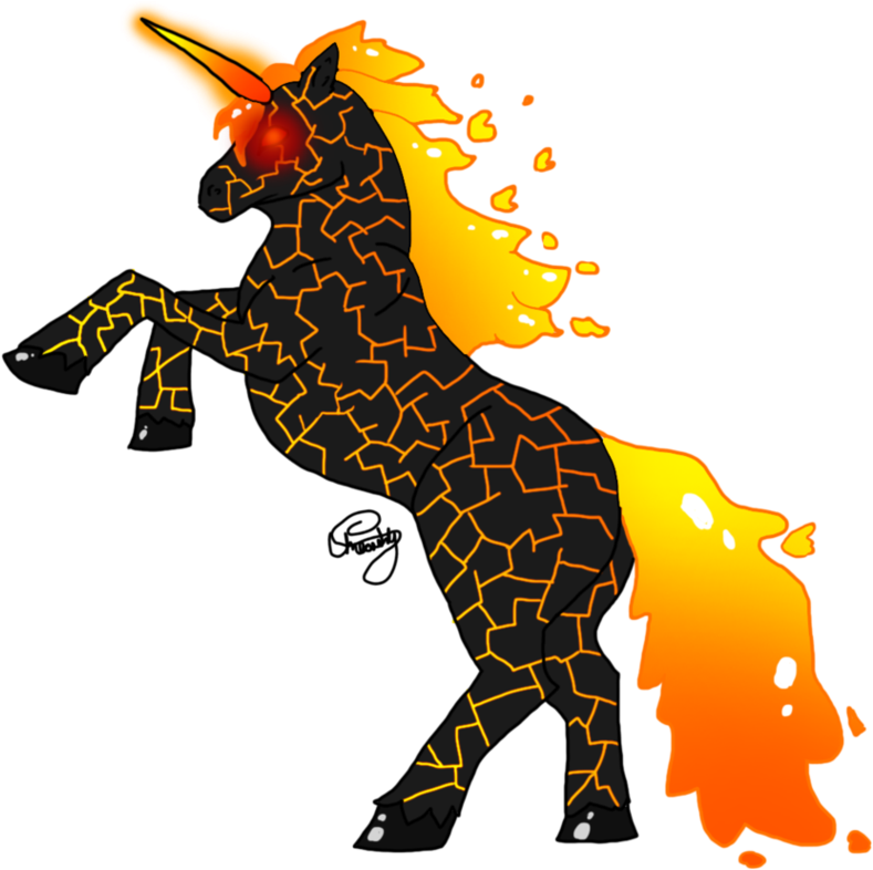Lava Unicorn By Unearthlysoap - Lava Unicorn (972x822)