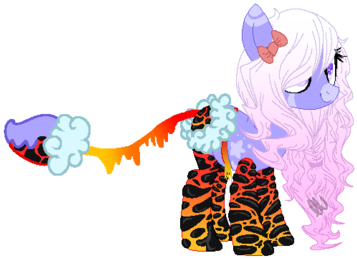 Lava Cotton Mouth Auction By Zephyrii - Mlp Cotton Mouth Fire (400x301)