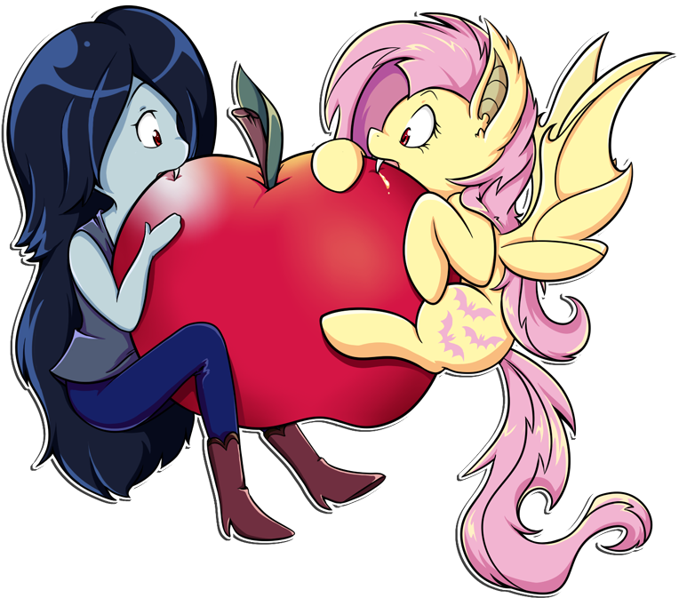 Adventure Time, Apple, Artist - Adventure Time Marceline Apple (800x704)