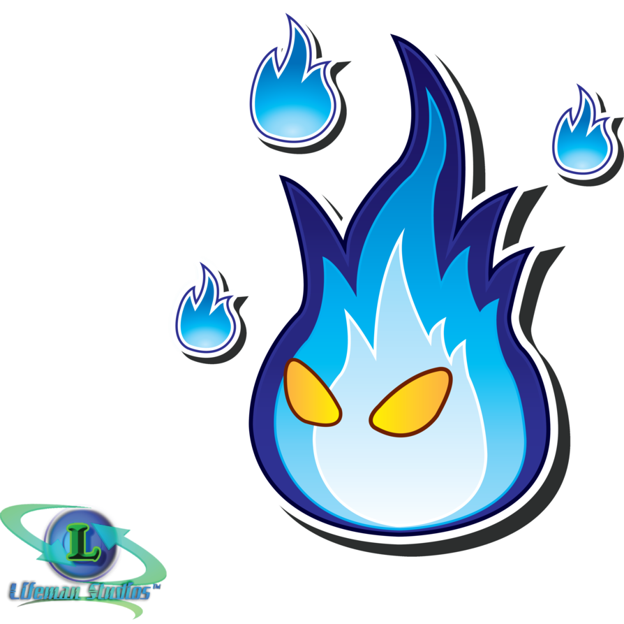 Ember / Blue Lava Bubble - Lava Bubble Paper Mario (894x893)