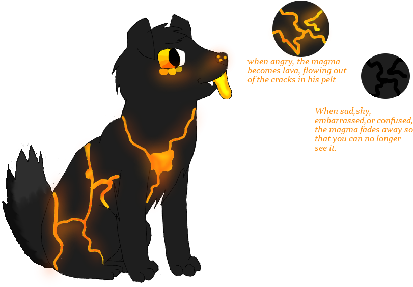 Lava Dog Commish By Kdougfang - Painting (849x618)